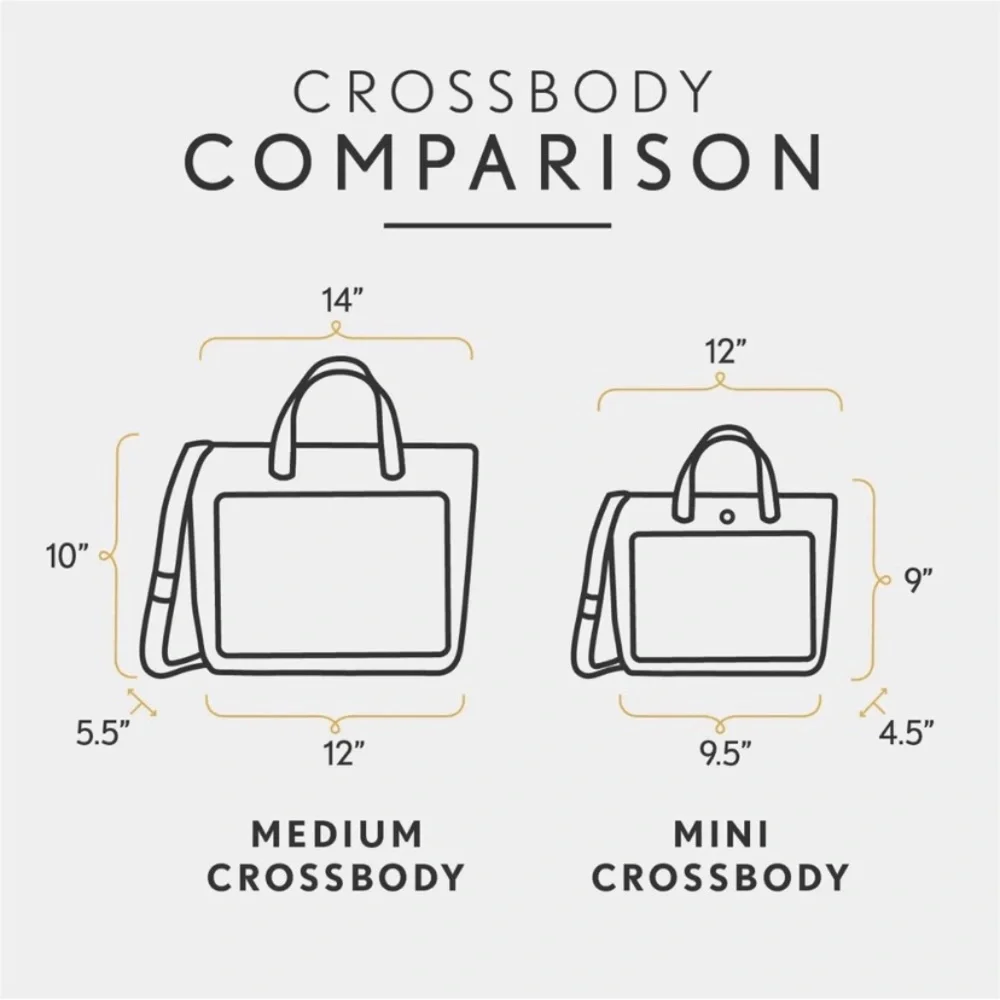PORTLAND LEATHER COMPANY MINI ZIP TOP CROSSBODY IN HONEY - Picture 11 of 12